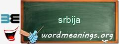 WordMeaning blackboard for srbija
